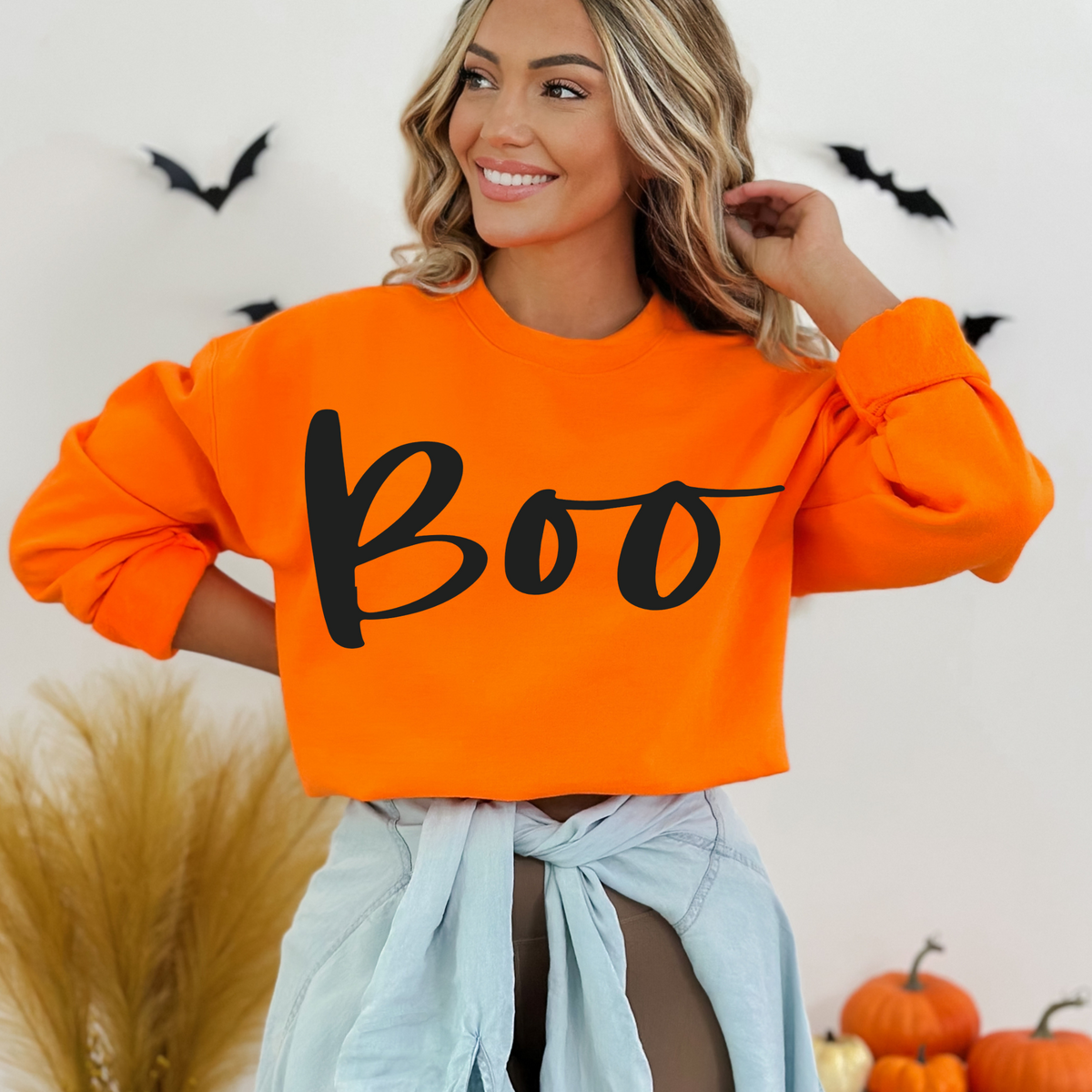 Boo Weather Script in Black Fall/Halloween Digital Download, PNG