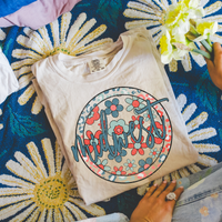 Midwest Floral Leopard Circle Patriotic Includes Both Transparent & Non Transparent Digital Design, PNG