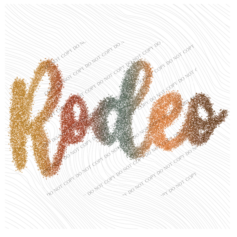 Rodeo Tinsel Script Multi Neutral Tones Digital Design, PNG