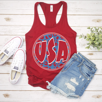 USA Groovy Leopard Cutout in Blue & White Patriotic Digital Design, PNG