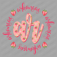 AR Arkansas Strawberries and Gingham
