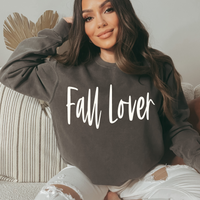 Fall Lover Script in Creamy White Fall Digital Download, PNG