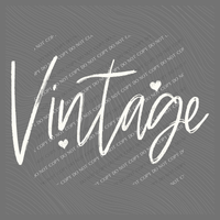 Vintage Sketched Script Hearts in Off-white Digital Design, PNG