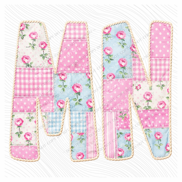 MN Minnesota Quilted Dainty Floral Digital Design, PNG