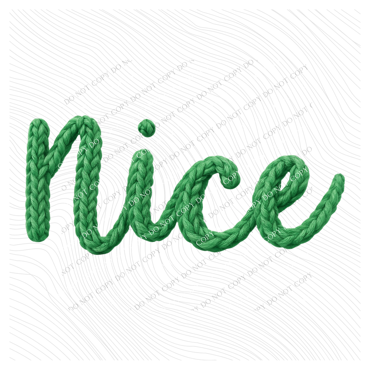 Nice Yarn Knit Style Digital Download, PNG