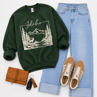 States Nature Scenery Silhouette (includes both brown & cream with purchase) Digital Design, PNG