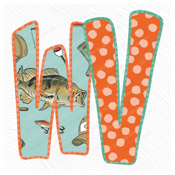 WV West Virginia Bass Fishing Polka Dot Gingham Outline Digital Design, PNG