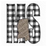 Mississippi MS Stitched Buffalo Plaid & Leopard State Patch Digital Design, PNG