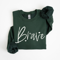 Brave Sketched Script Hearts in Off-white Digital Design, PNG