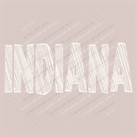 Indiana Scribble in Cream White Digital Design, PNG