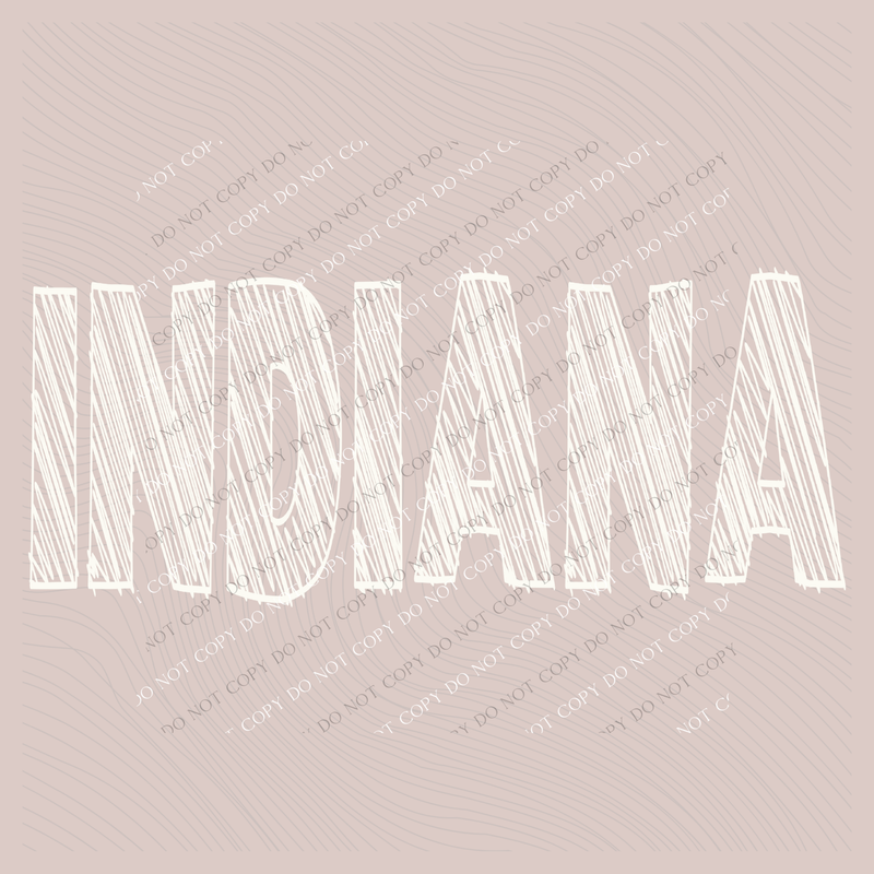 Indiana Scribble in Cream White Digital Design, PNG