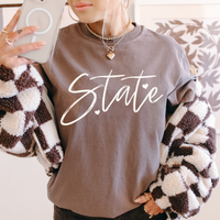 State Sketched Script Hearts in Off-white Digital Design, PNG