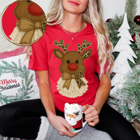 Reindeer Leopard & Lace Digital Design, PNG