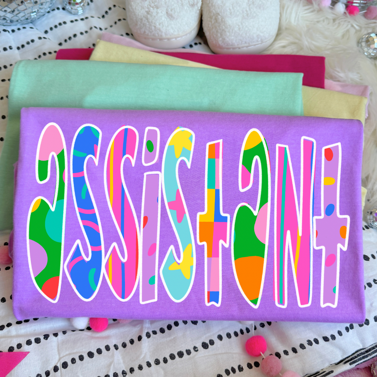 Assistant Color Pop Doodle Digital Design, PNG