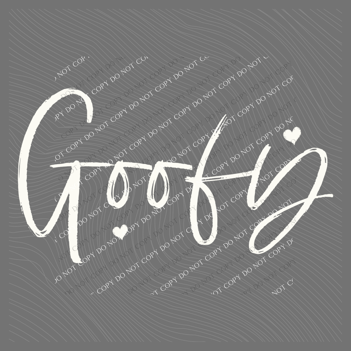 Goofy Sketched Script Hearts in Off-white Digital Design, PNG