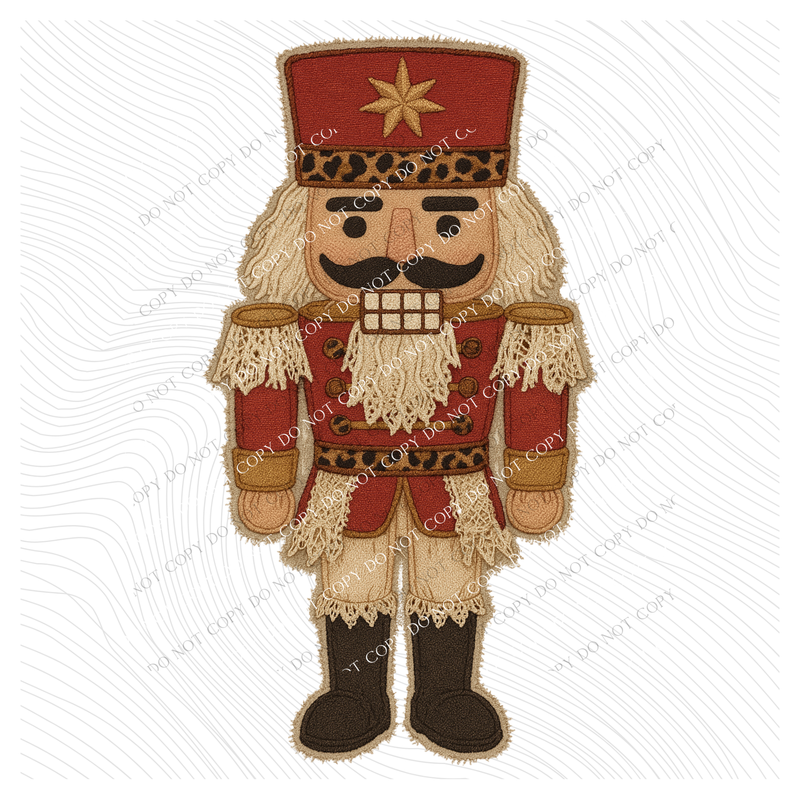 Nutcracker Leopard & Lace Digital Design, PNG