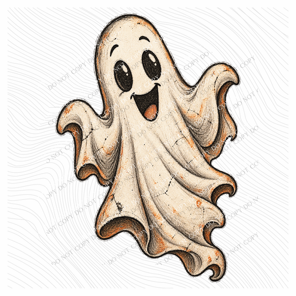 Ghost Vintage Sketch Digital Design, PNG