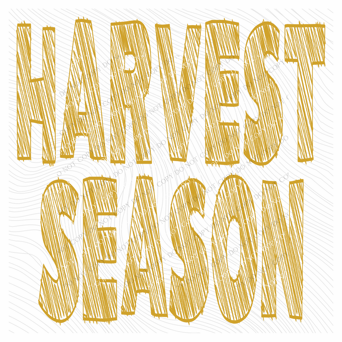 Harvest Season Scribble in Mustard Fall Digital Design, PNG