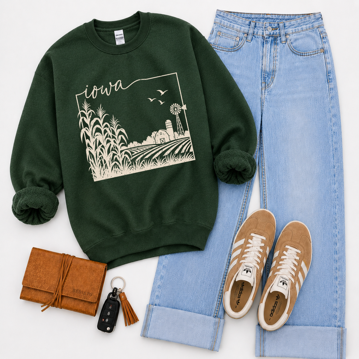 States Nature Scenery Silhouette (includes both brown & cream with purchase) Digital Design, PNG
