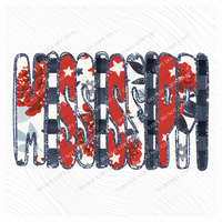 Mississippi Glitter, Floral, Gingham & Stars Patriotic Digital Design, PNG