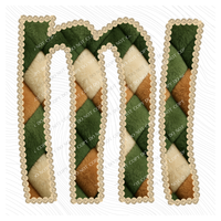 MI Michigan Stitched Argyle Fur Digital Download, PNG