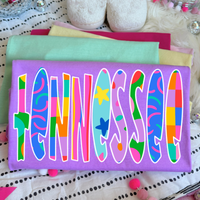 Tennessee Color Pop Doodle Digital Design, PNG