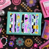 3rd Grade Happy Days Doodle Back to School Digital Design, PNG