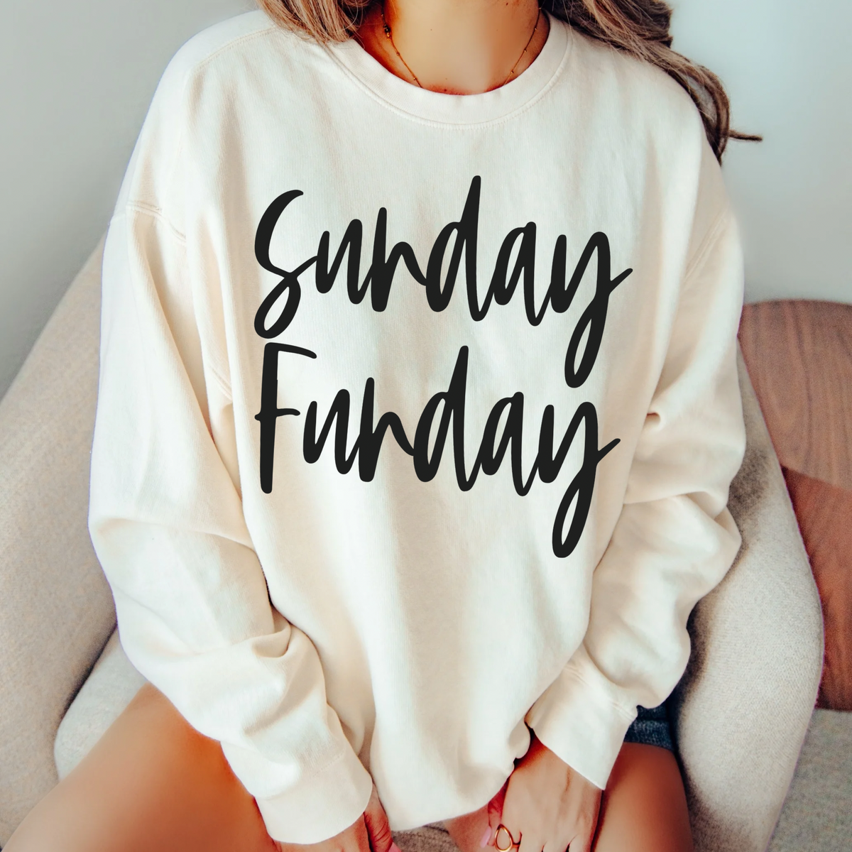 Sunday Funday Script in Black Digital Download, PNG