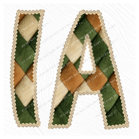 IA Iowa Stitched Argyle Fur Digital Download, PNG