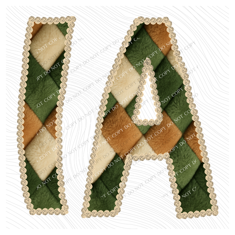 IA Iowa Stitched Argyle Fur Digital Download, PNG