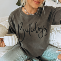 Bulldogs Script in Black Digital Download, PNG