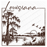 States Nature Scenery Silhouette (includes both brown & cream with purchase) Digital Design, PNG