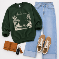 States Nature Scenery Silhouette (includes both brown & cream with purchase) Digital Design, PNG