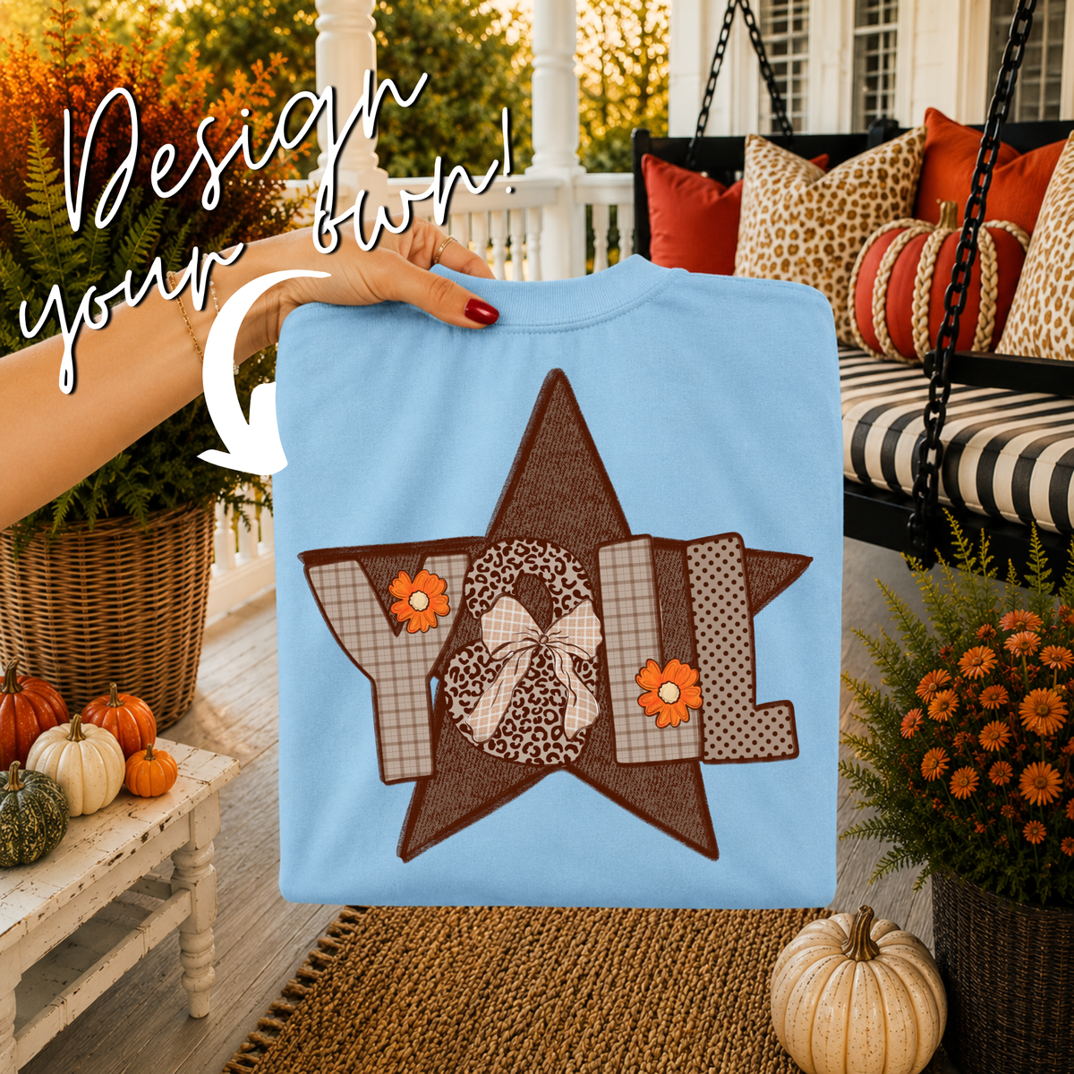 Plaid, Leopard & Dots Doodle Alphabet Set, Includes Fall Clipart! | PNG Alphabet Letters Only
