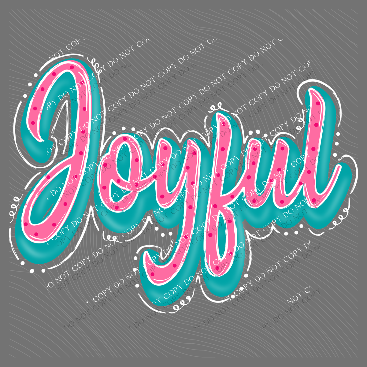 Joyful Retro Shadow Doodle Digital Design, PNG