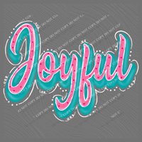 Joyful Retro Shadow Doodle Digital Design, PNG