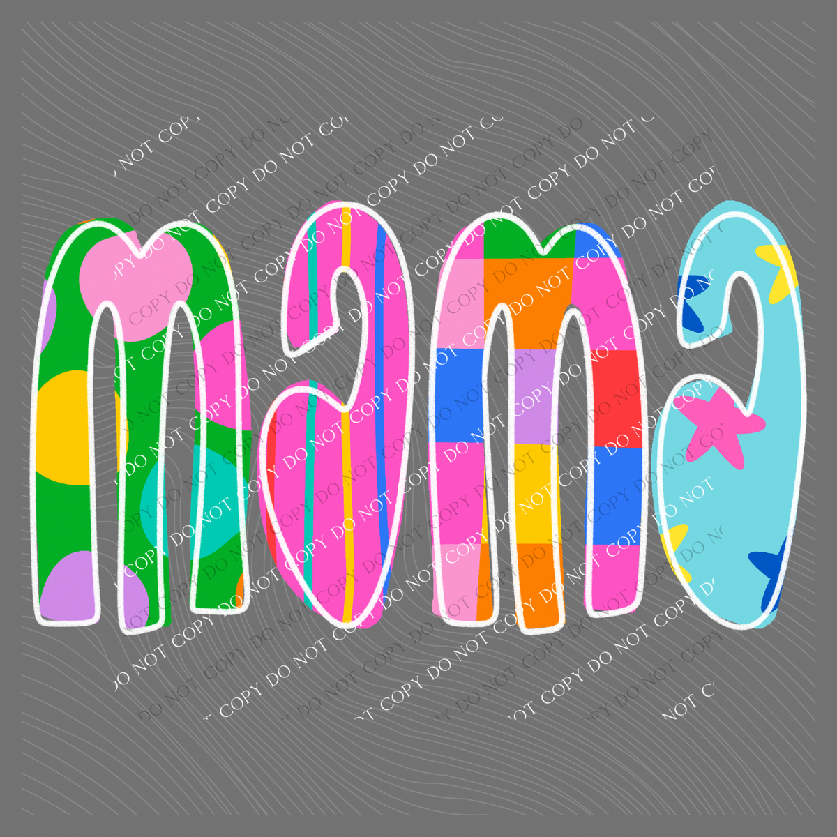 Mama Color Pop Doodle Digital Design, PNG