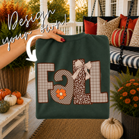 Plaid, Leopard & Dots Doodle Alphabet Set, Includes Fall Clipart! | PNG Alphabet Letters Only