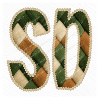 SD South Dakota Stitched Argyle Fur Digital Download, PNG