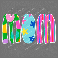 Mom Color Pop Doodle Digital Design, PNG