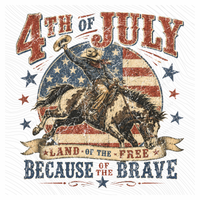 Because of the Brave Retro Vintage Distressed Patriotic Digital Design, PNG