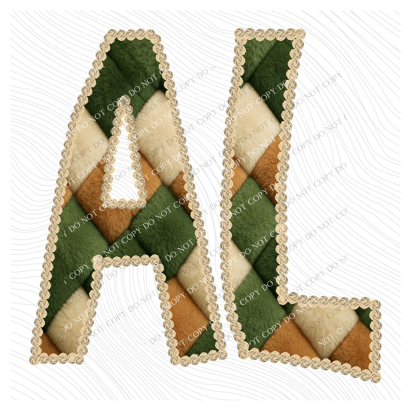 AL Alabama Stitched Argyle Fur Digital Download, PNG