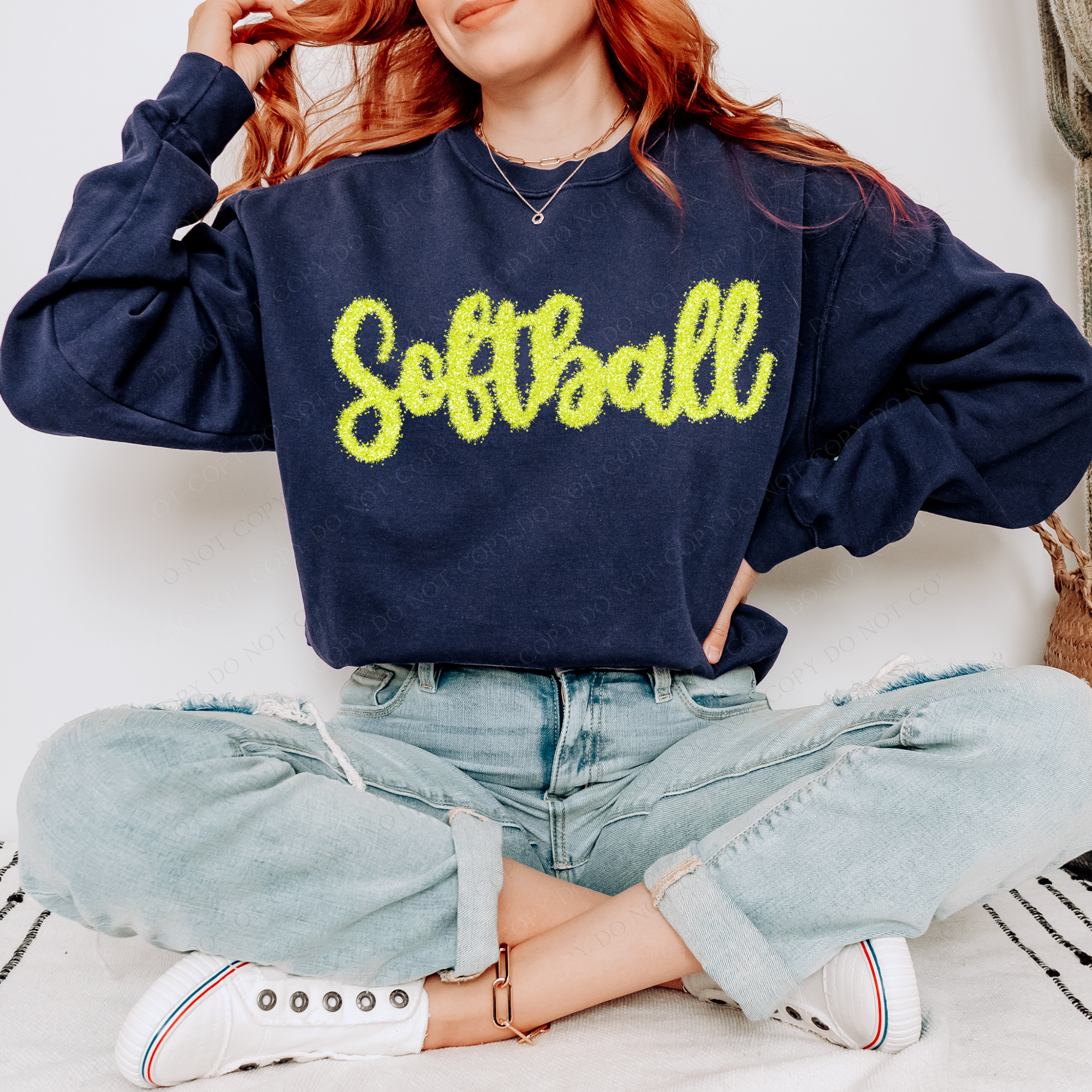 Softball Script Softball Tinsel Script Yellow Green Digital Design, PNG – Grove 123 Designs