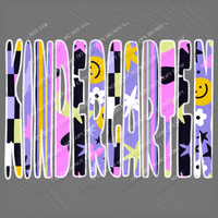 Kindergarten Happy Days Doodle Back to School Digital Design, PNG