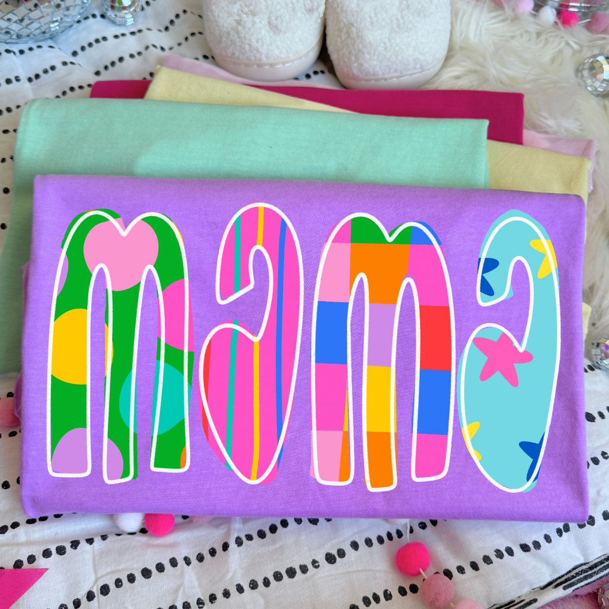Mama Color Pop Doodle Digital Design, PNG