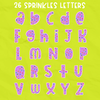 Color Pop Doodle Alphabet Set | PNG Alphabet Letters Only