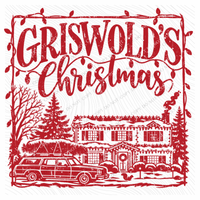 Griswold’s Christmas Silhouette Digital Design, PNG