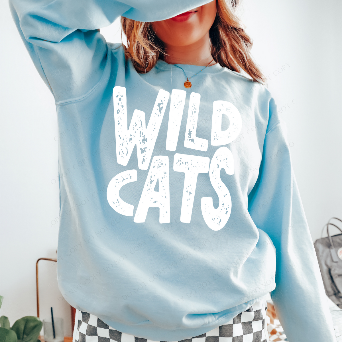 Wildcats Distressed Digital Design, PNG