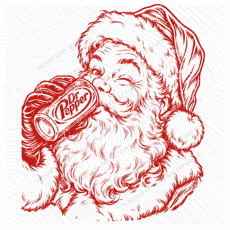 Dr. Pepper Santa Digital Design, PNG