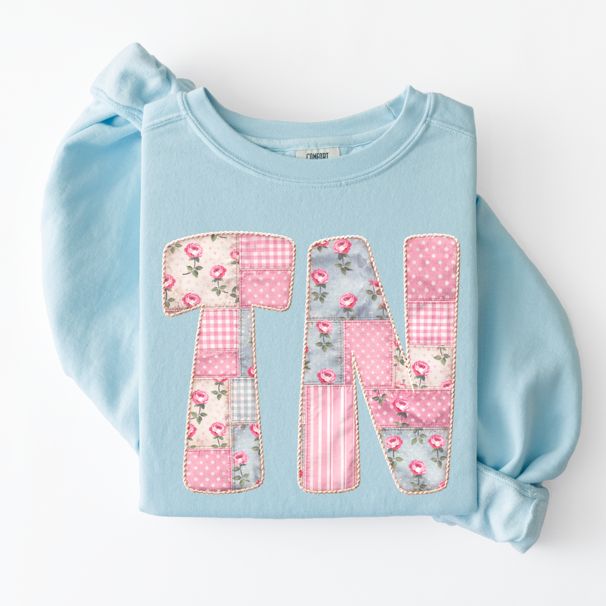 TN Tennessee Quilted Dainty Floral Digital Design, PNG